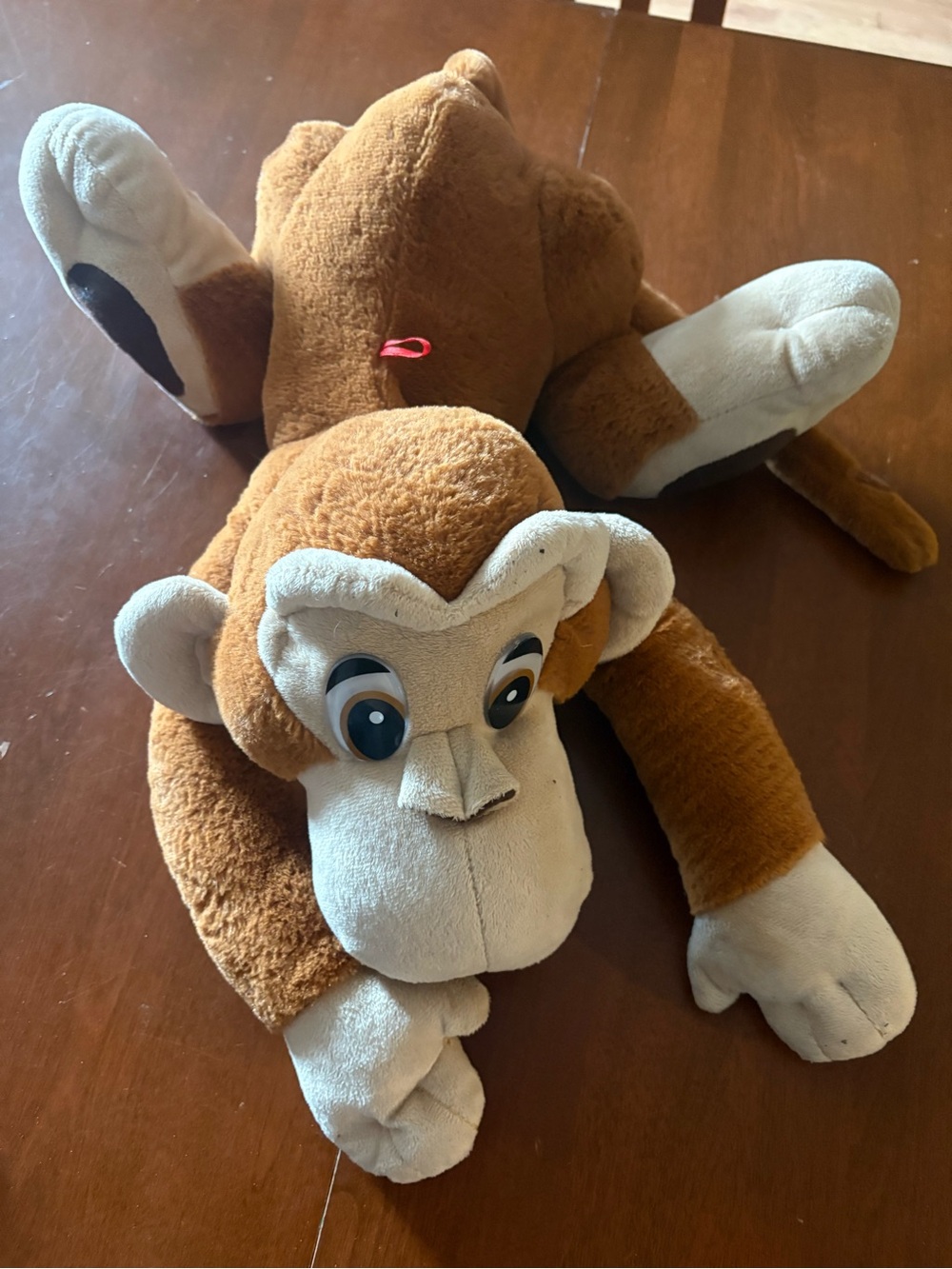 Plush Brown and Cream Monkey Stuffed Animal Toy - Soft Cuddle Pal